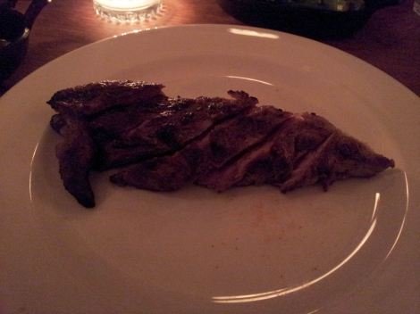 Iberico pork pluma, in all its glory as captured by my brilliant smartphone